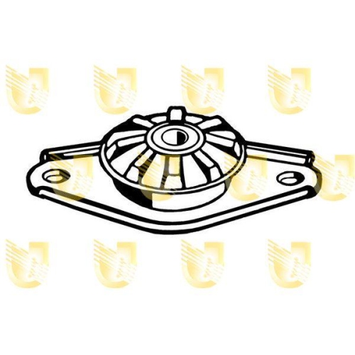 Federbeinst&uuml;tzlager Unigom 390045 f&uuml;r Fiat Innocenti Hinterachse Links