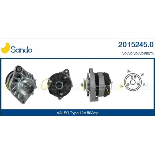 Generator Sando 2015245.0 f&uuml;r Volvo