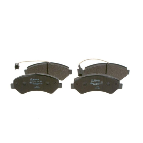 Bremsbelagsatz Scheibenbremse Bosch 0986494799 f&uuml;r Alfa Romeo Citro&euml;n Fiat