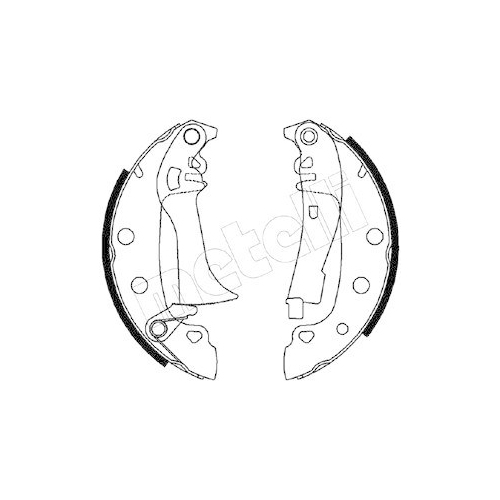 Brake Shoe Set Metelli 53-0555 for Fiat Peugeot Seat Rear Axle