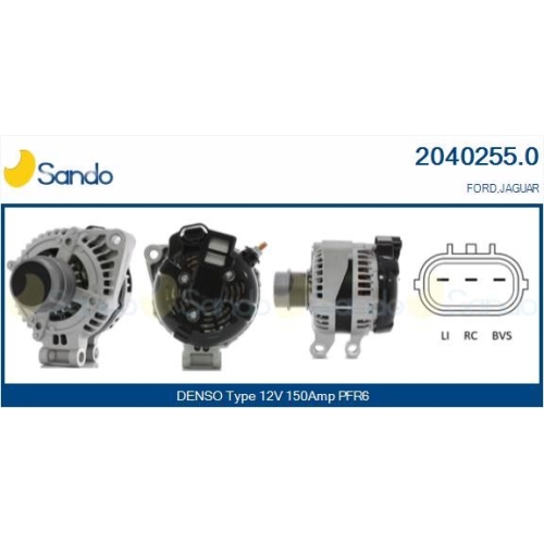 Generator Sando 2040255.0 f&uuml;r Ford Jaguar