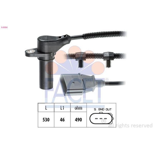 Impulsgeber Kurbelwelle Facet 9.0504 Made In Italy - Oe Equivalent für Audi Ford