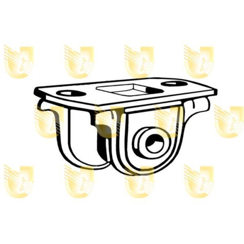 Lagerung Lenker Unigom 390120 f&uuml;r Lancia Vorderachse Links Vorderachse Rechts