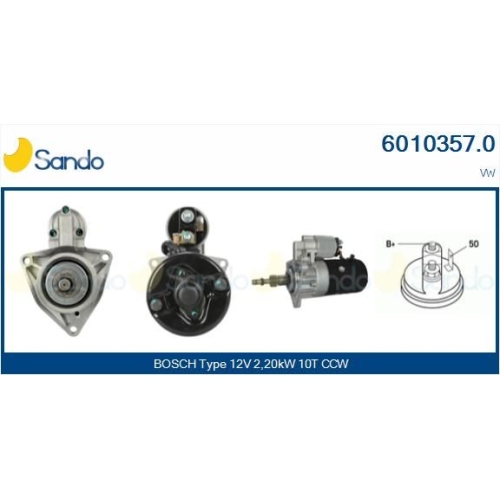 Starter Sando 6010357.0 f&uuml;r VW Vag