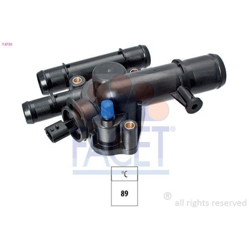 Thermostat K&uuml;hlmittel Facet 7.8720 Made In Italy - Oe Equivalent f&uuml;r Renault