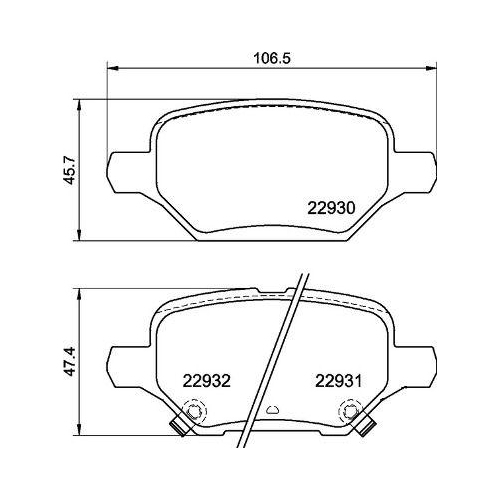 Bremsbelagsatz Scheibenbremse Brembo P59099 Prime Line f&uuml;r Gmc Opel Vauxhall