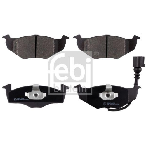 Bremsbelagsatz Scheibenbremse Febi Bilstein 16482 f&uuml;r Skoda VW Vorderachse