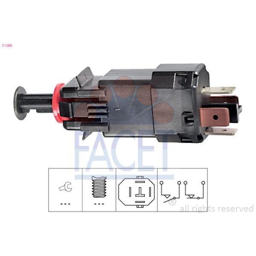 Bremslichtschalter Facet 7.1205 Made In Italy - Oe Equivalent f&uuml;r Opel Subaru