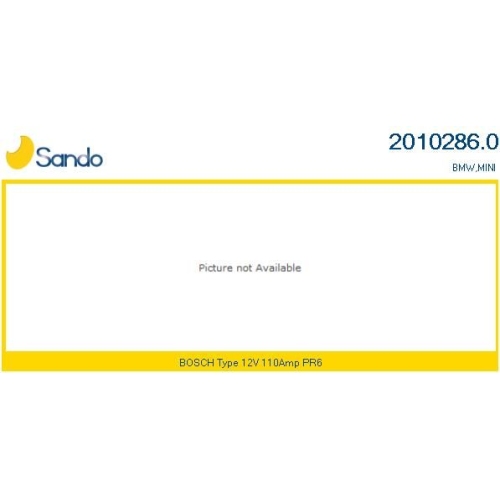 Generator Sando 2010286.0 f&uuml;r Bmw Mini