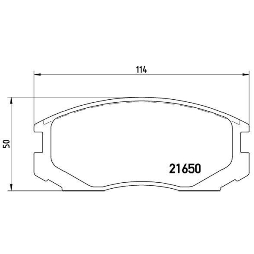 Bremsbelagsatz Scheibenbremse Brembo P54015 Prime Line f&uuml;r Chrysler Daihatsu