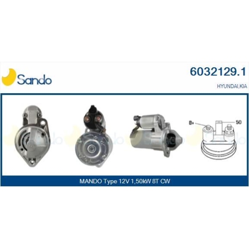 Starter Sando 6032129.1 für Hyundai