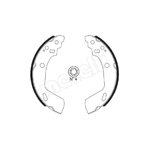 Bremsbackensatz Metelli 53-0633 für Suzuki Hinterachse