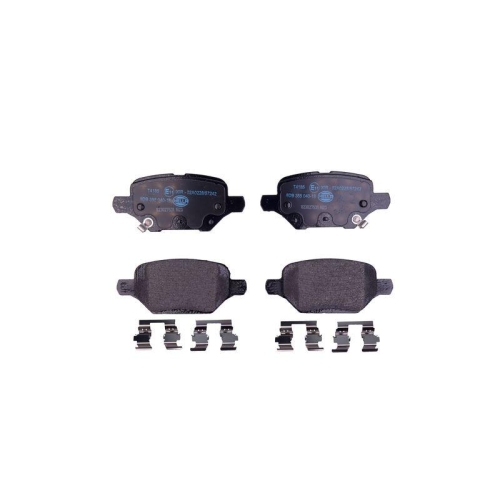 Bremsbelagsatz Scheibenbremse Hella 8DB 355 040-181 f&uuml;r Opel Vauxhall Chevrolet