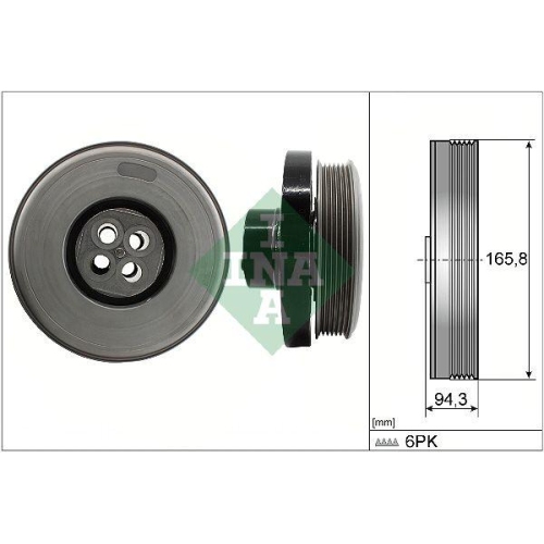 Riemenscheibe Kurbelwelle Schaeffler Ina 544 0602 10 f&uuml;r Mercedes Benz