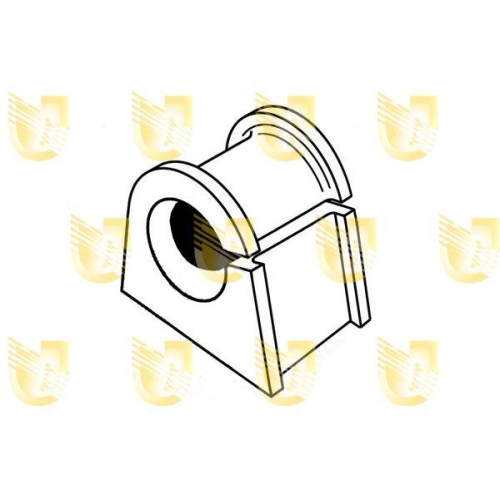 Lagerbuchse Stabilisator Unigom 390197 f&uuml;r Fiat Vorderachse Links