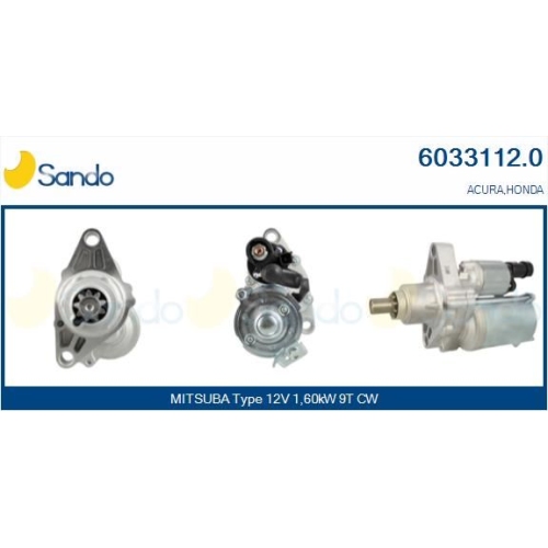Starter Sando 6033112.0 f&uuml;r Honda