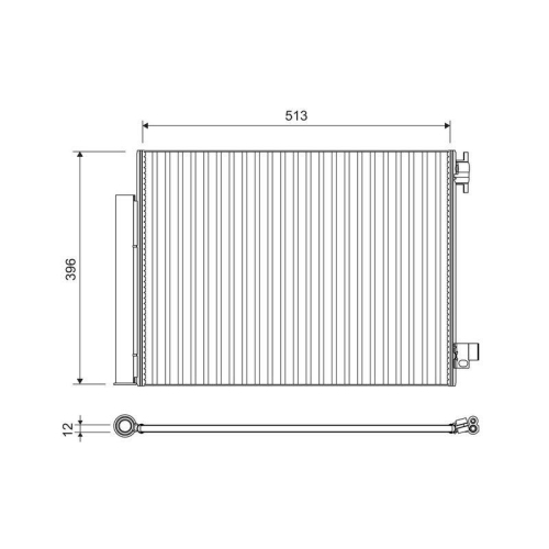 Kondensator Klimaanlage Valeo 814373 für Renault Dacia