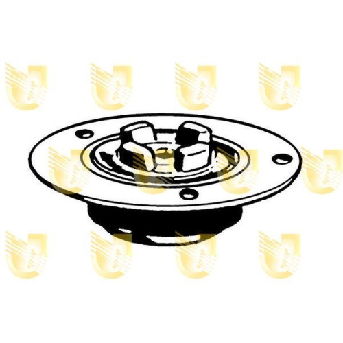 Federbeinst&uuml;tzlager Unigom 390073 f&uuml;r Alfa Romeo Fiat Lancia Hinterachse Links