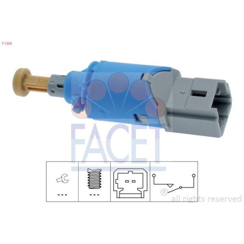 Commande Embrayage (régulateur De Vitesse) Facet 7.1224 pour Mercedes Benz Opel