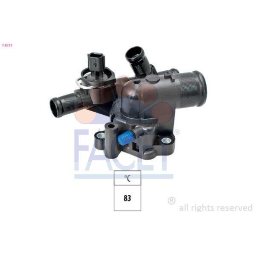Thermostat K&uuml;hlmittel Facet 7.8737 Made In Italy - Oe Equivalent f&uuml;r Nissan Opel