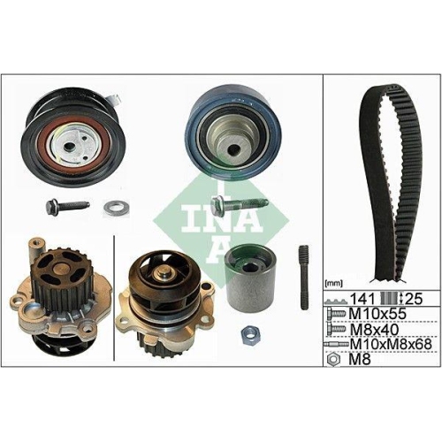 Wasserpumpe + Zahnriemensatz Schaeffler Ina 530 0361 31 f&uuml;r Audi Seat Skoda VW
