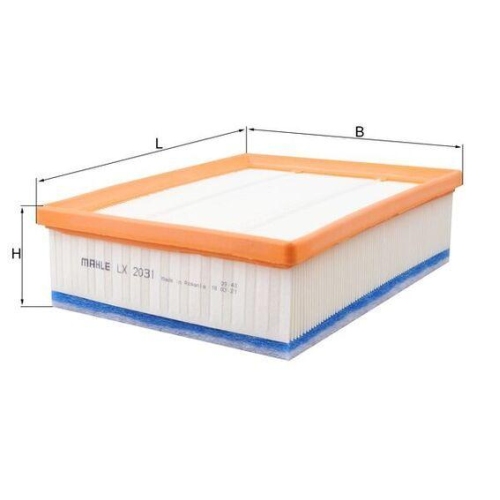 Luftfilter Mahle LX 2031 f&uuml;r Ford Rover Land Rover