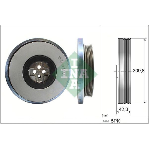 Riemenscheibe Kurbelwelle Schaeffler Ina 544 0606 10 f&uuml;r Mercedes Benz