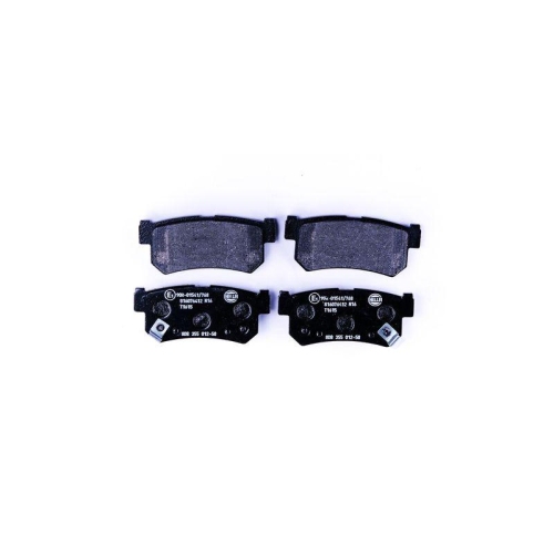 Bremsbelagsatz Scheibenbremse Hella 8DB 355 012-501 f&uuml;r Ssangyong Hinterachse