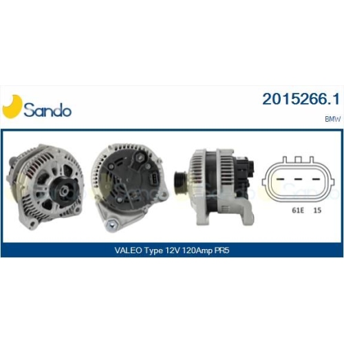 Generator Sando 2015266.1 f&uuml;r Bmw Hitachi