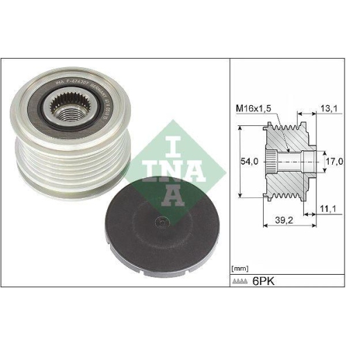 Generatorfreilauf Schaeffler Ina 535 0375 10 f&uuml;r Fiat