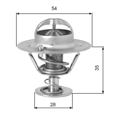 Thermostat K&uuml;hlmittel Gates TH00782G1 f&uuml;r Ford Nissan Peugeot VW Hyundai Kia