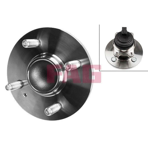 Radlagersatz Schaeffler Fag 713 6263 10 f&uuml;r Hyundai Kia Hinterachse