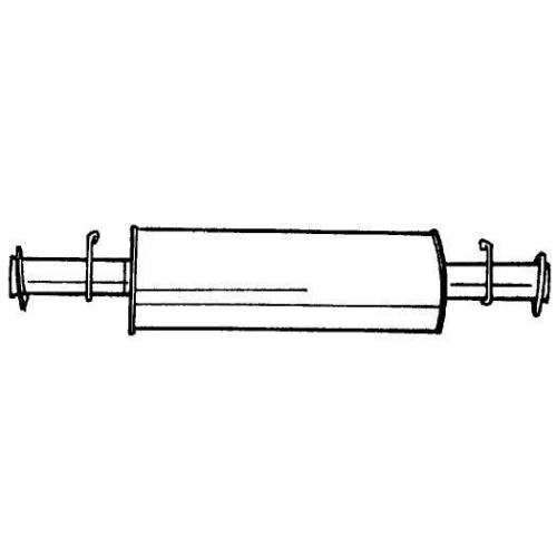 Mittelschalld&auml;mpfer Sigam 32405 f&uuml;r Land Rover Mitte