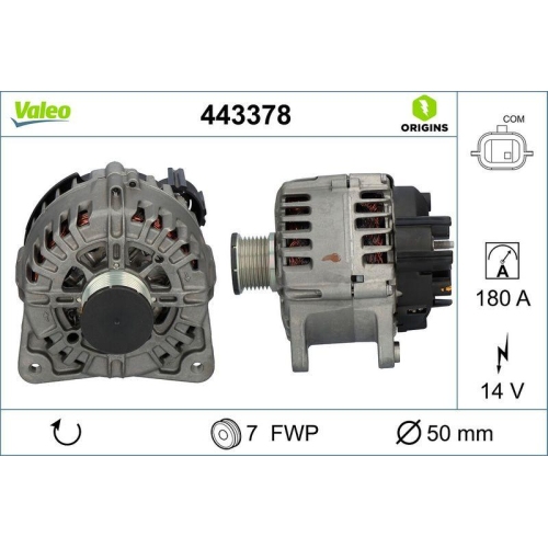 Alternator Valeo 443378 Valeo Origins New Oe Technology for Renault