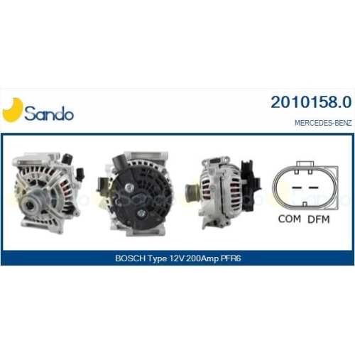 Generator Sando 2010158.0 f&uuml;r Mercedes Benz Mercedes Benz Mercedes Benz
