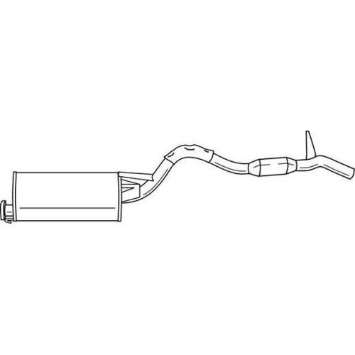 Endschalld&auml;mpfer Sigam 37612 f&uuml;r Mitsubishi