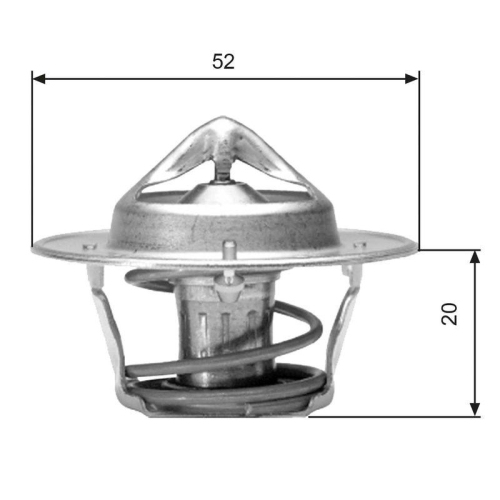Thermostat K&uuml;hlmittel Gates TH04182G1 f&uuml;r Daihatsu Honda Nissan Suzuki Toyota