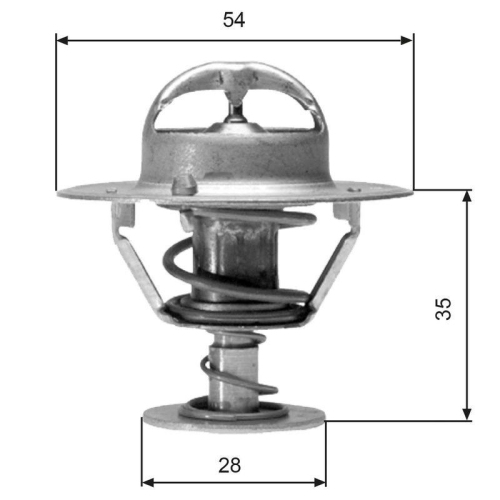 Thermostat K&uuml;hlmittel Gates TH04277 f&uuml;r Ford Nissan Standard Automobile