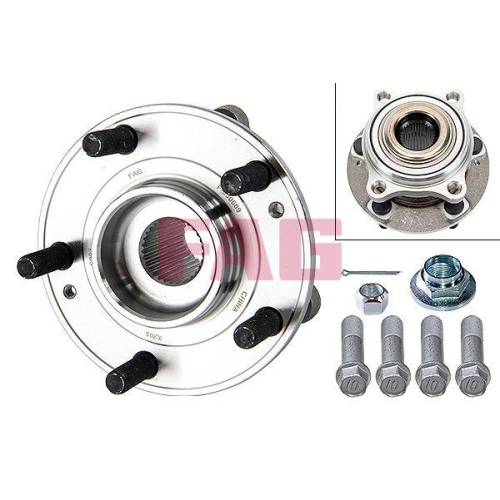 Radlagersatz Schaeffler Fag 713 6266 40 f&uuml;r Hyundai Kia 1. Vorderachse