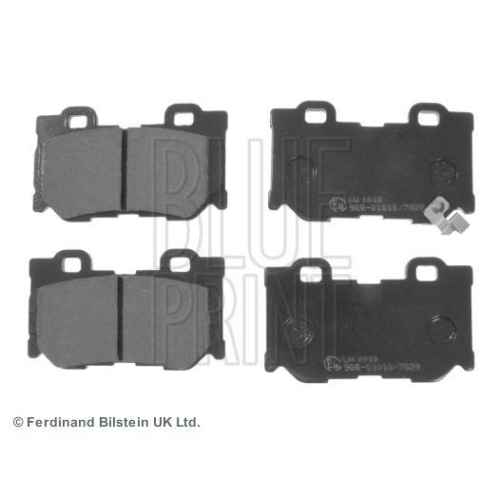 Bremsbelagsatz Scheibenbremse Blue Print ADN142149 f&uuml;r Nissan Infiniti