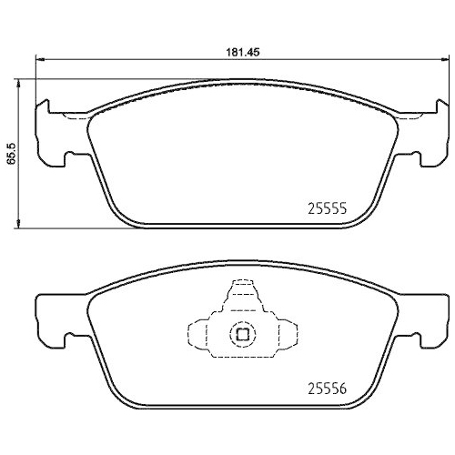 Bremsbelagsatz Scheibenbremse Brembo P24199 Prime Line f&uuml;r Ford Vorderachse