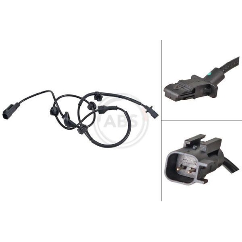 Sensor Raddrehzahl A.b.s. 31631 für Mitsubishi Hinterachse Links