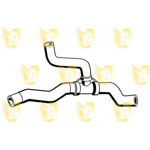 Kühlerschlauch Unigom 9022 für Fiat Links Unten Für Fahrzeuge Mit Klimaanlage