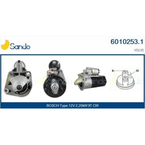 Starter Sando 6010253.1 f&uuml;r Volvo