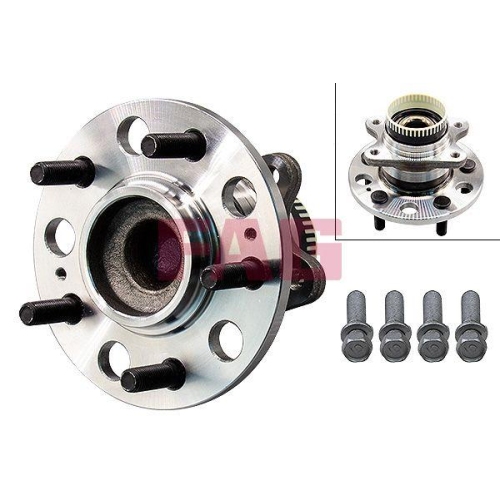 Radlagersatz Schaeffler Fag 713 6266 90 f&uuml;r Hyundai Kia Hinterachse