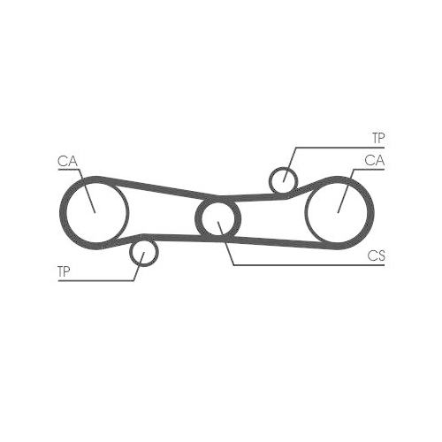 Zahnriemen Continental Ctam CT654 f&uuml;r Alfa Romeo Nissan
