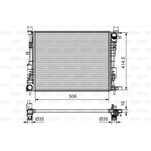 K&uuml;hler Motork&uuml;hlung Valeo 735634 f&uuml;r Lada Renault Dacia