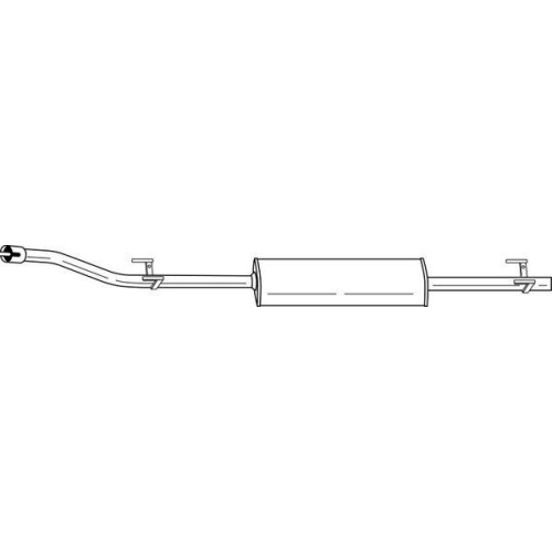 Mittelschalld&auml;mpfer Sigam 35467 f&uuml;r Mercedes Benz Mercedes Benz