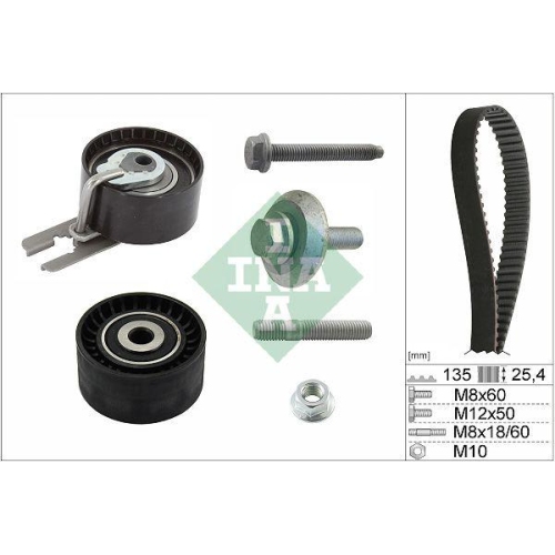 Zahnriemensatz Schaeffler Ina 530 0369 10 f&uuml;r Citro&euml;n Peugeot Suzuki