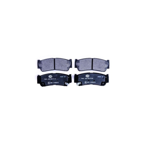 Bremsbelagsatz Scheibenbremse Hella 8DB 355 013-081 f&uuml;r Hyundai Jac Hinterachse